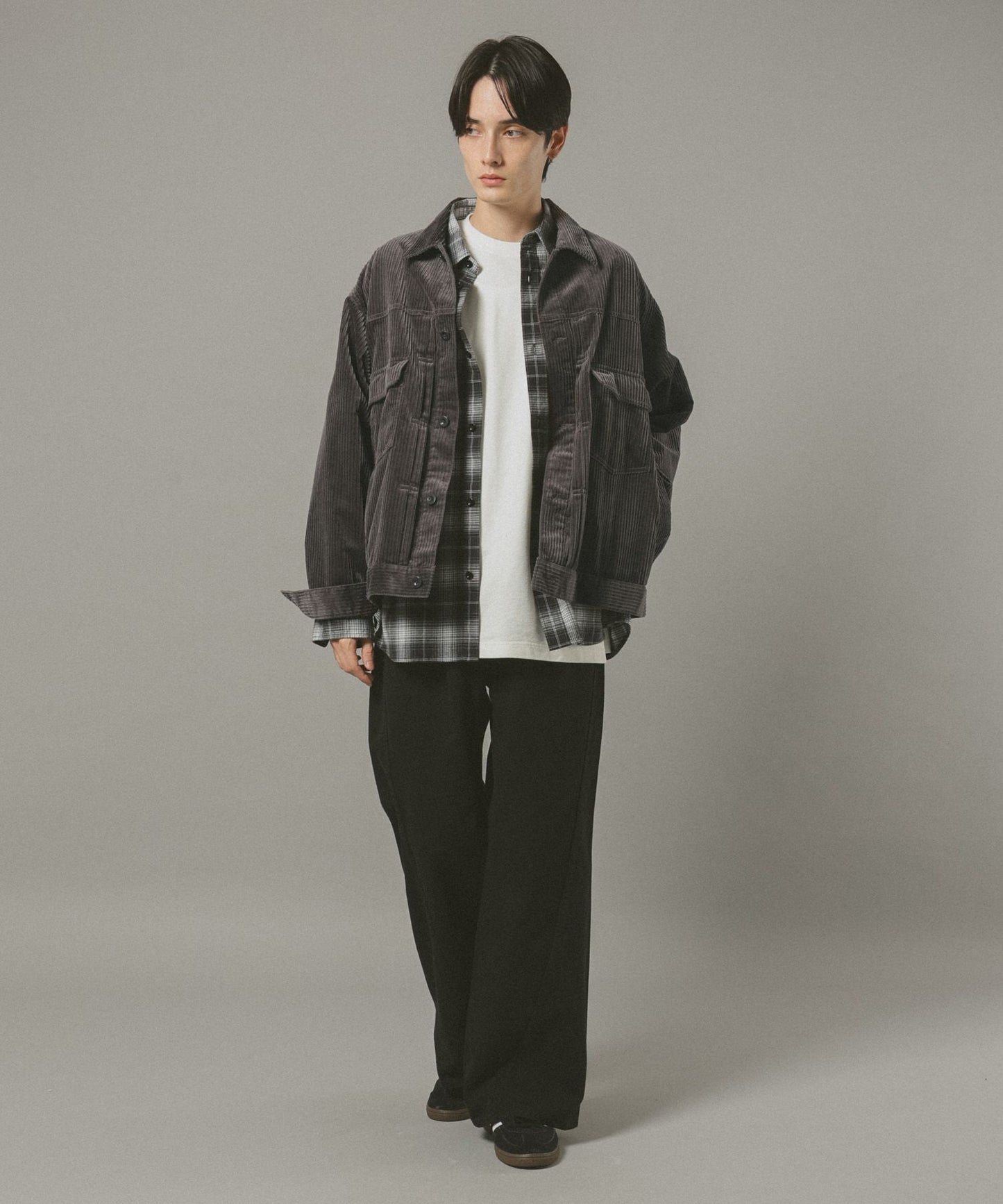 【RAGEBLUE】燈芯絨牛仔襯衫外套