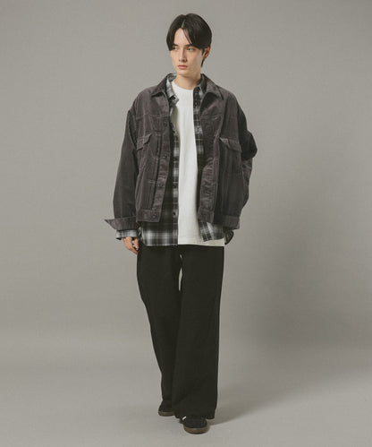 【RAGEBLUE】燈芯絨牛仔襯衫外套