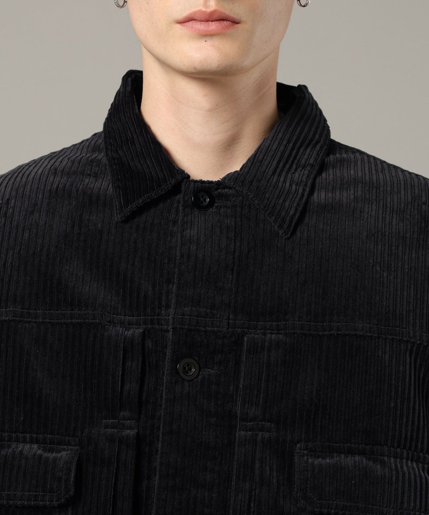 【RAGEBLUE】燈芯絨牛仔襯衫外套