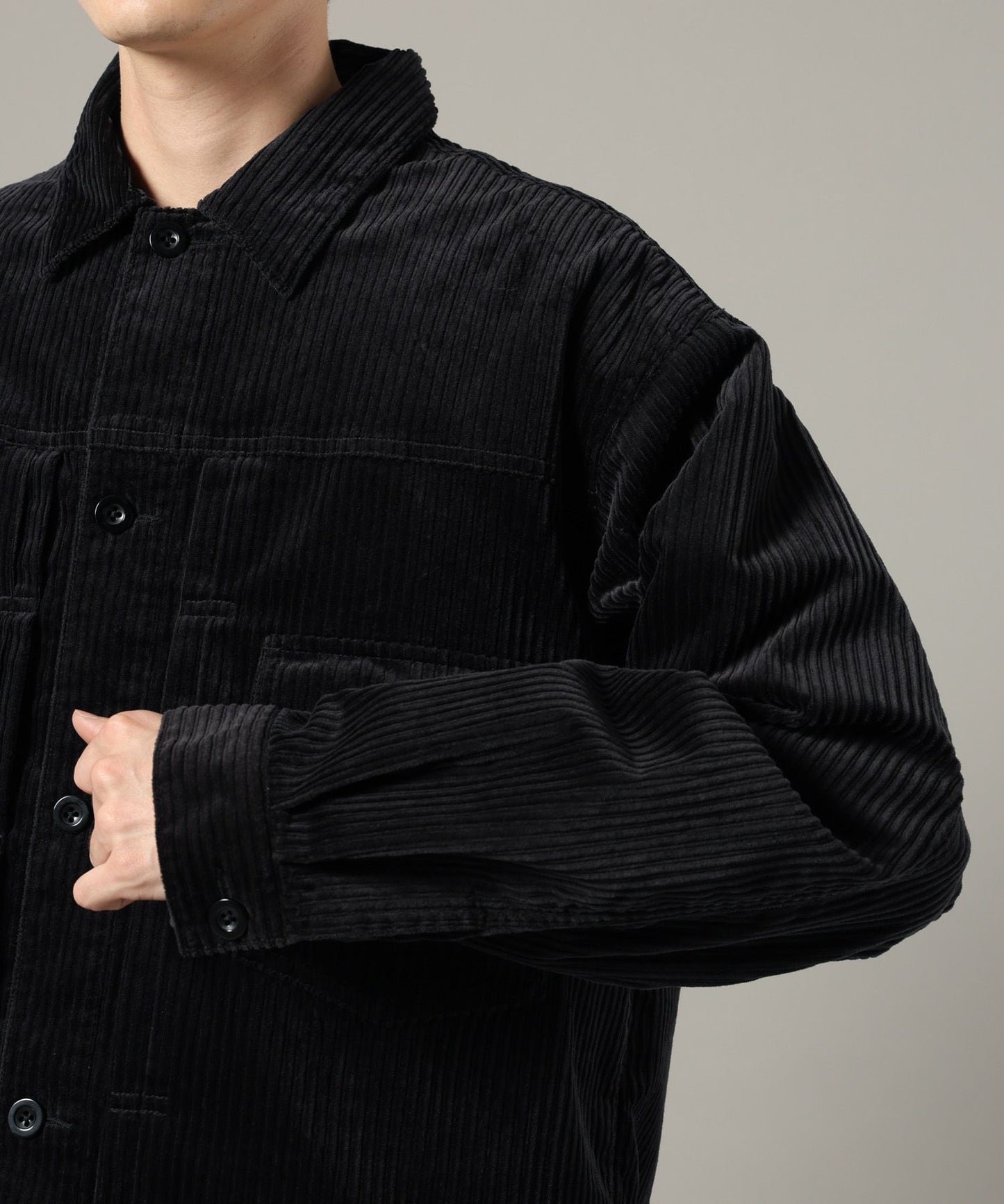 【RAGEBLUE】燈芯絨牛仔襯衫外套