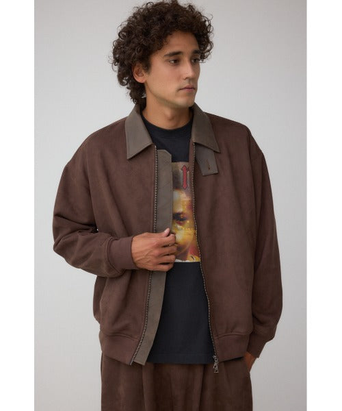 【AZUL】仿麂皮撞色夾克