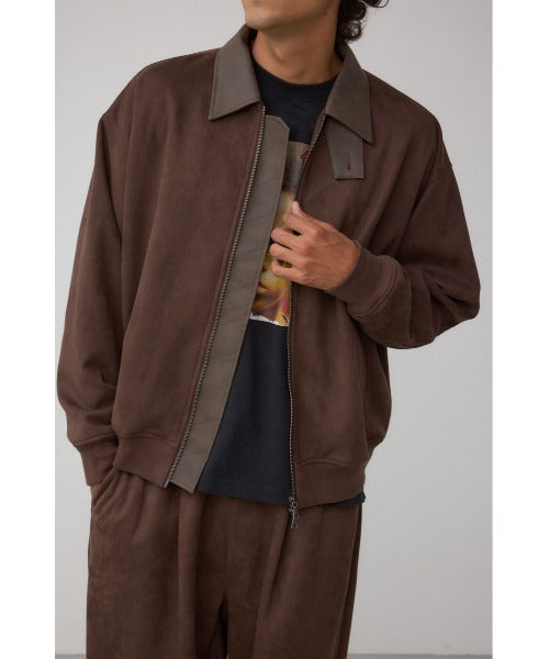 【AZUL】仿麂皮撞色夾克