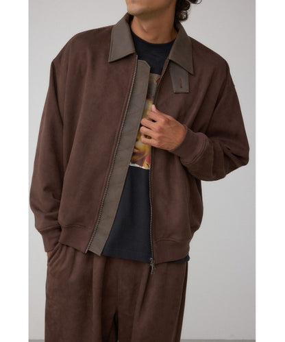 【AZUL】仿麂皮撞色夾克