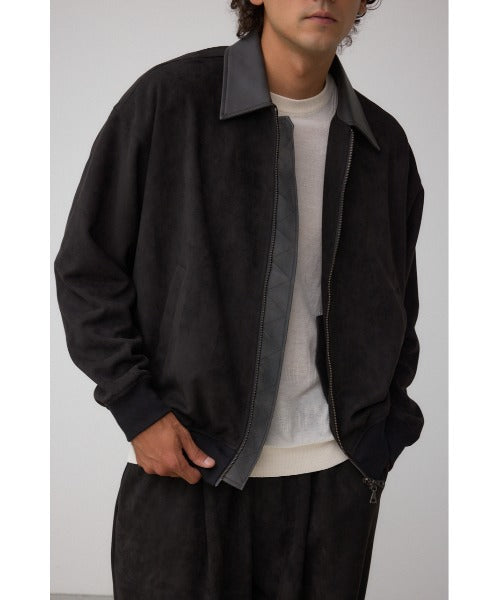 【AZUL】仿麂皮撞色夾克