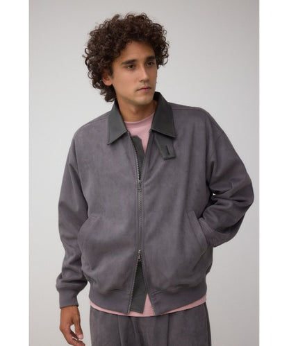 【AZUL】仿麂皮撞色夾克