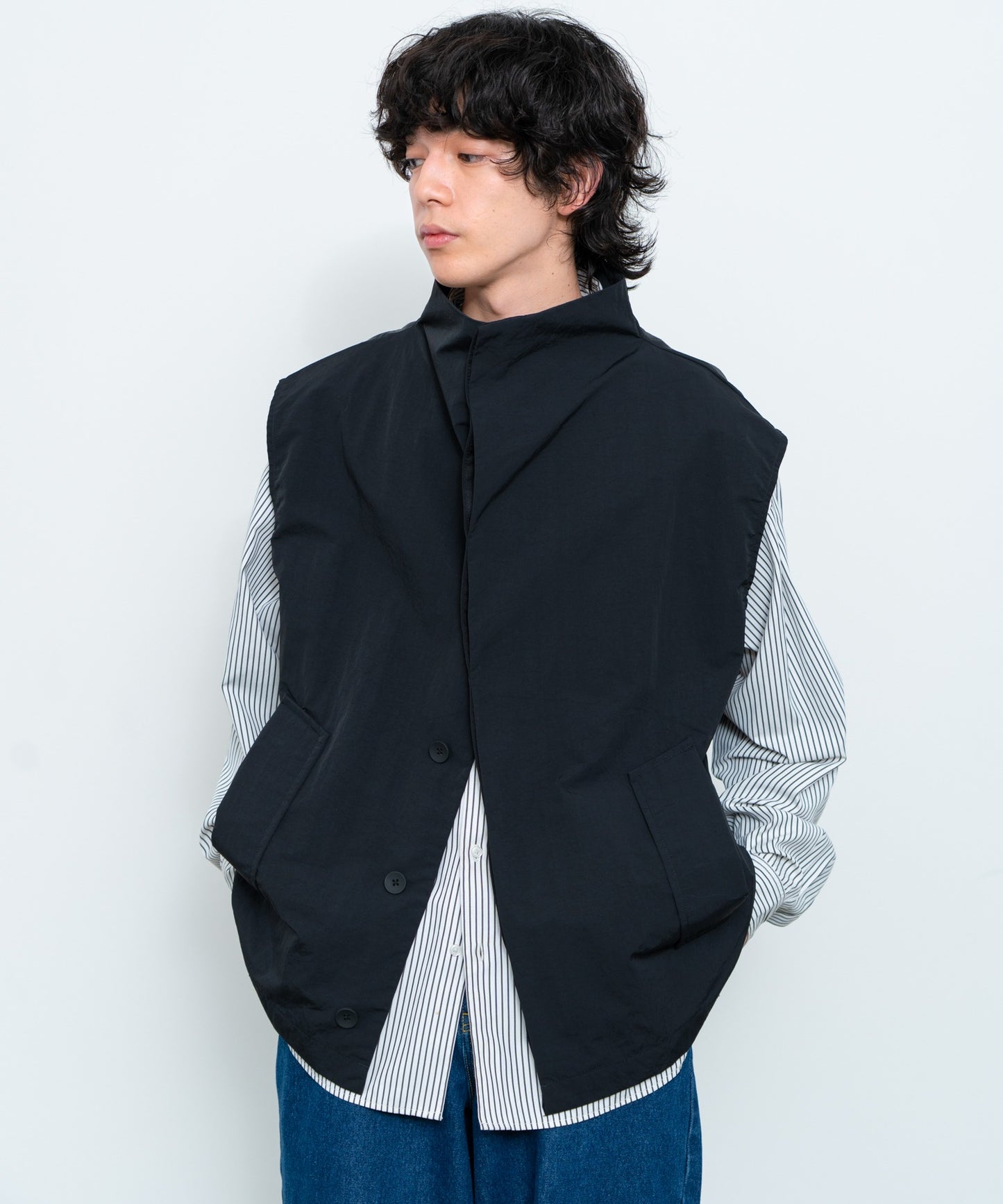 【SINSS】 寬鬆剪裁尼龍背心