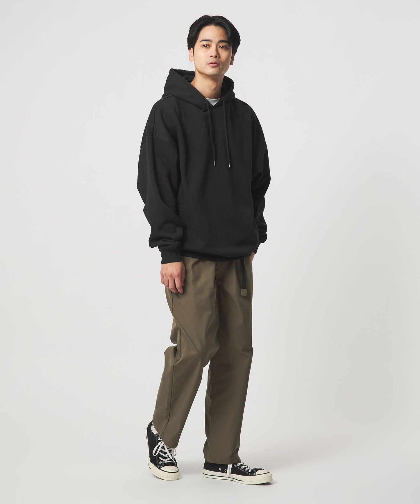 【GLR】厚磅寬鬆內刷毛連帽T恤