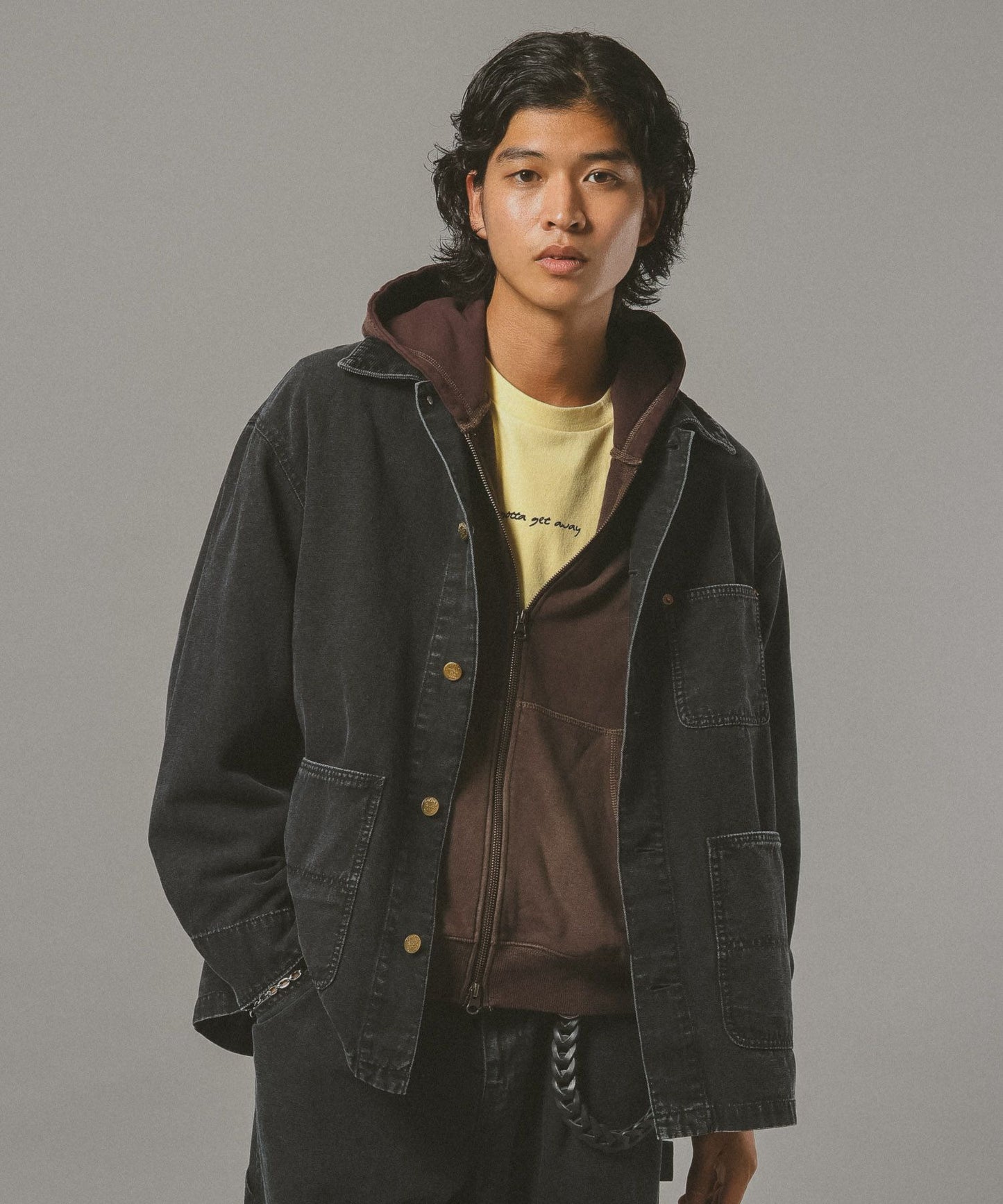 【RAGEBLUE】 復古質感丹寧 × 厚棉帆布工作外套