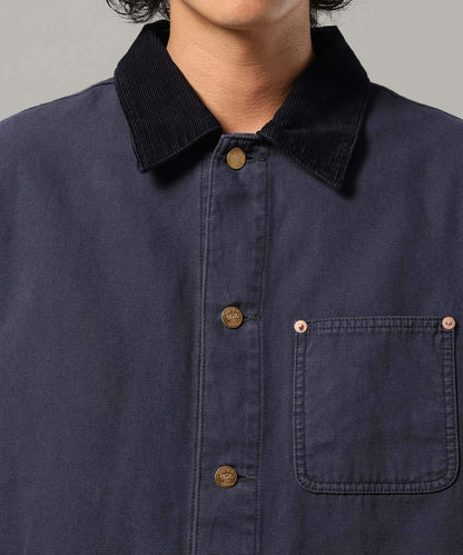 【RAGEBLUE】 復古質感丹寧 × 厚棉帆布工作外套