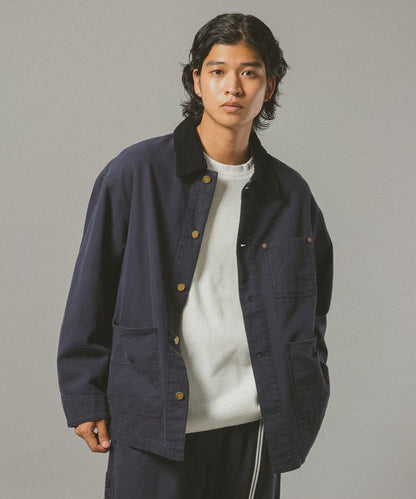 【RAGEBLUE】 復古質感丹寧 × 厚棉帆布工作外套