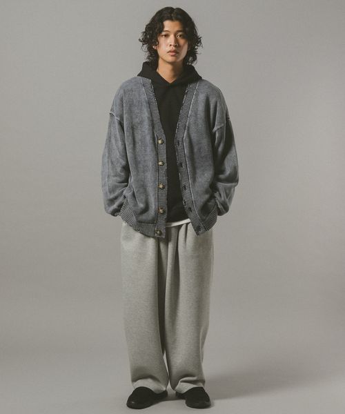 【RAGEBLUE】 復古破壞風針織開襟外套