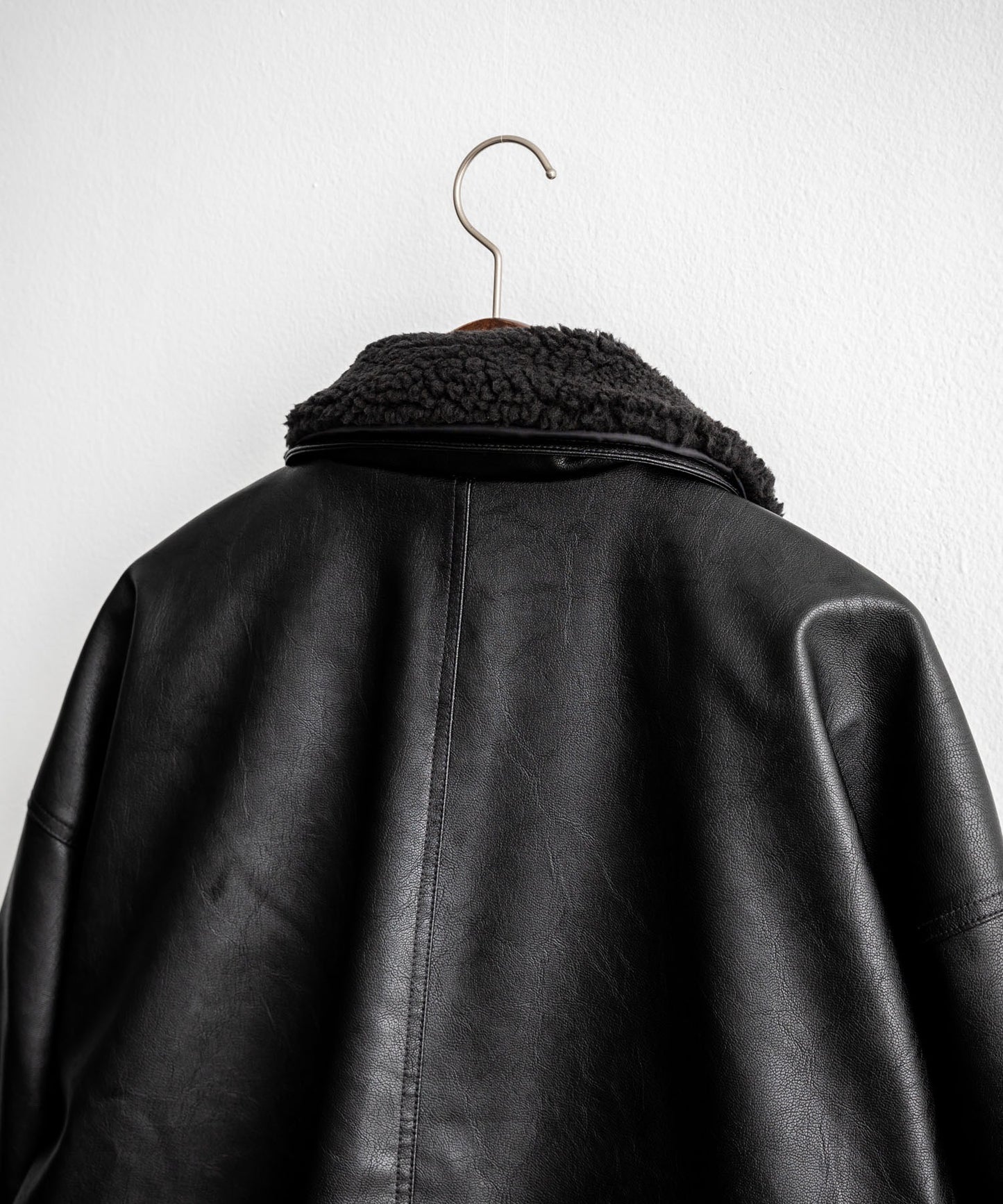 【Rocky Monroe】寬鬆版PU皮革G-1飛行外套 飛行夾克/可自由更換毛領