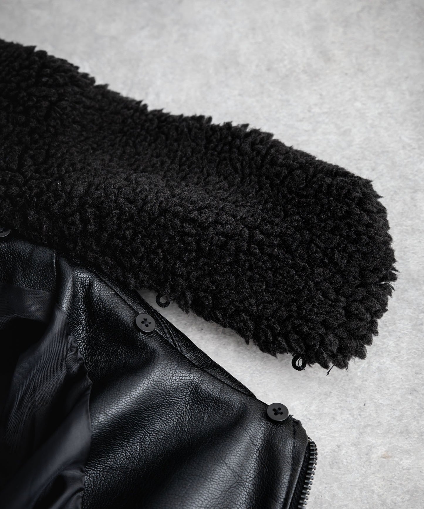 【Rocky Monroe】寬鬆版PU皮革G-1飛行外套 飛行夾克/可自由更換毛領