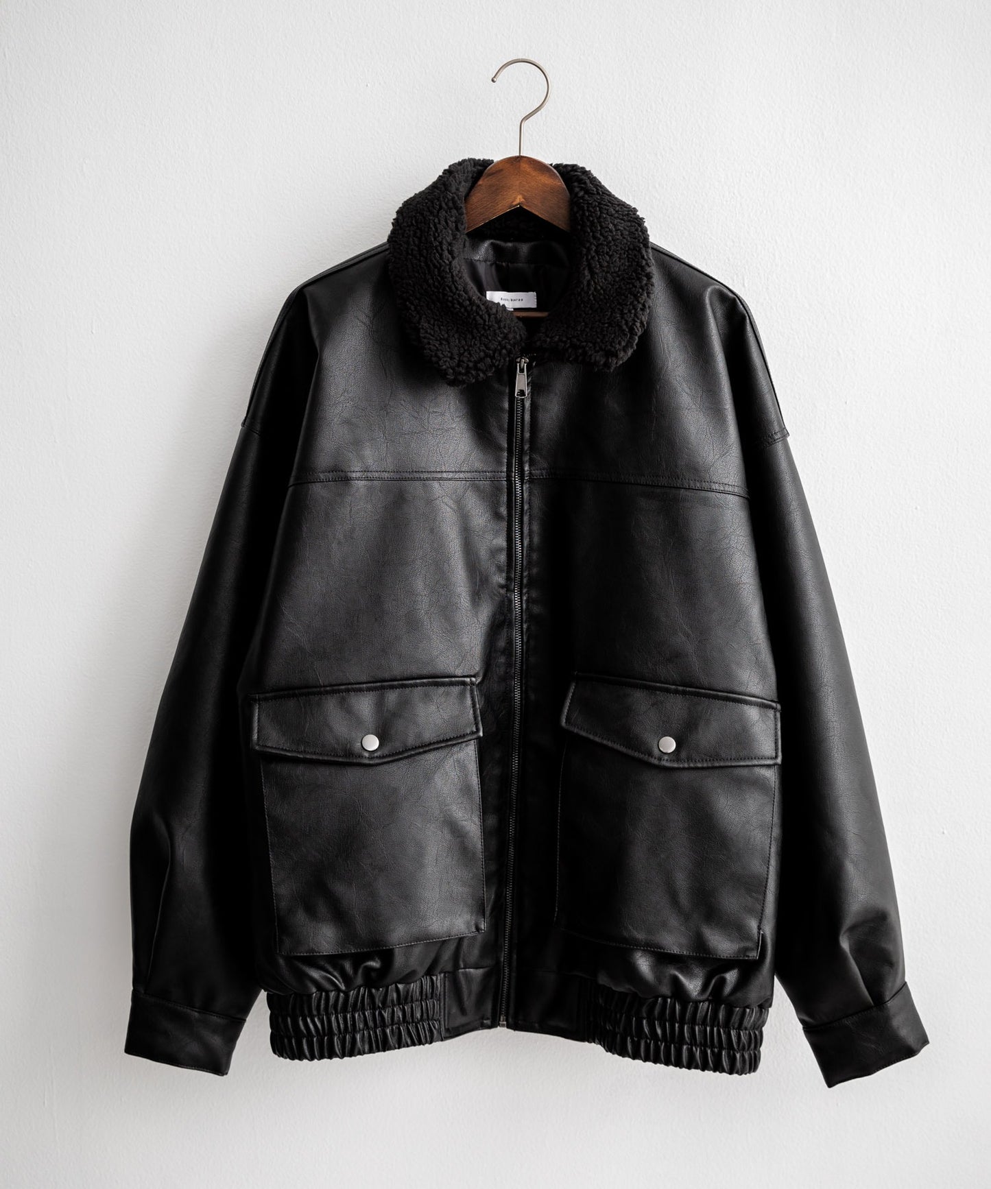 【Rocky Monroe】寬鬆版PU皮革G-1飛行外套 飛行夾克/可自由更換毛領