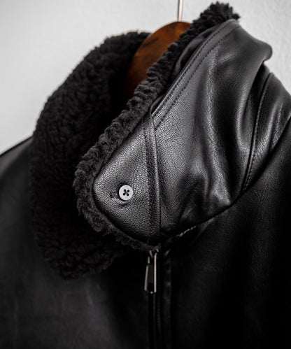 【Rocky Monroe】寬鬆版PU皮革G-1飛行外套 飛行夾克/可自由更換毛領