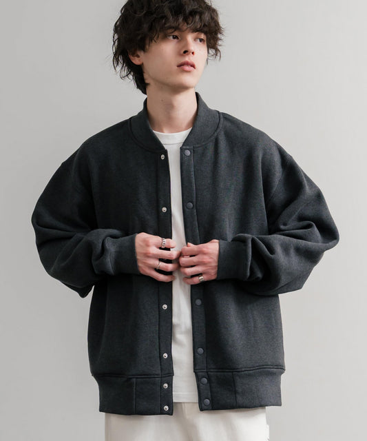 【Rocky Monroe】厚磅內刷毛寬版按扣開襟外套