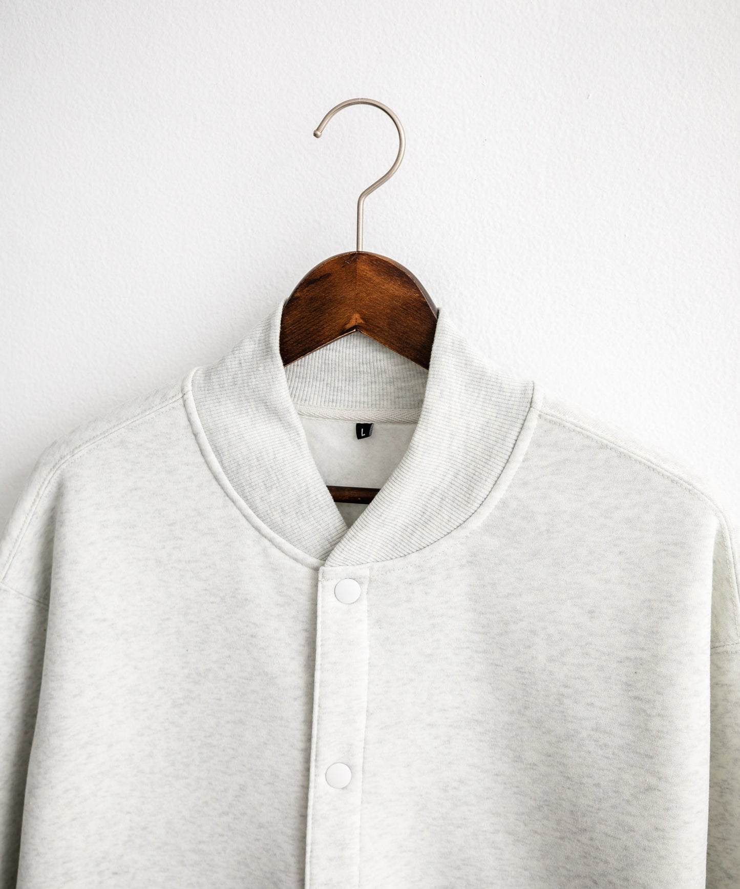 【Rocky Monroe】厚磅內刷毛寬版按扣開襟外套