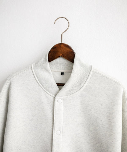 【Rocky Monroe】厚磅內刷毛寬版按扣開襟外套