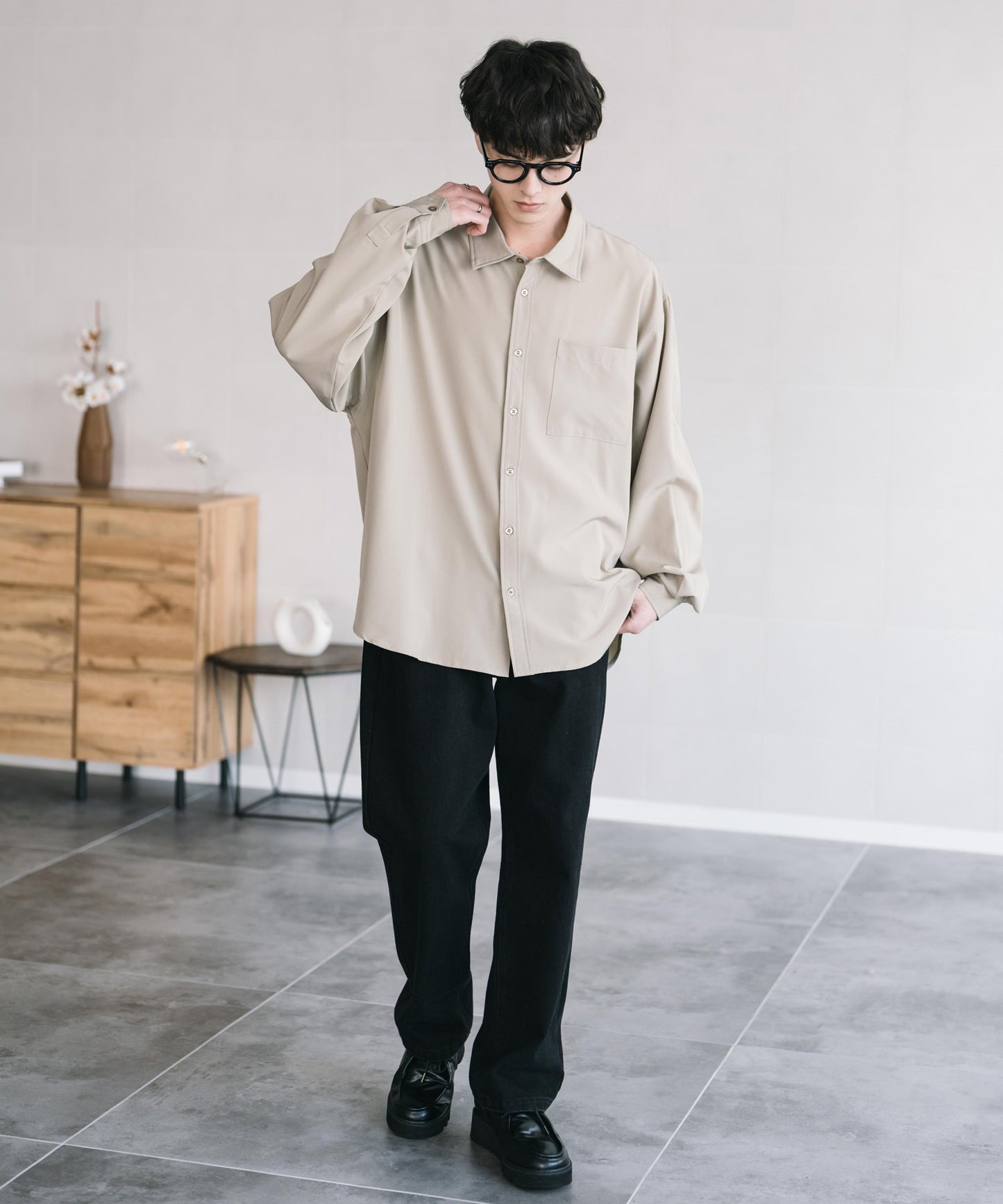 【Rocky Monroe】極簡親膚彈性標準領襯衫