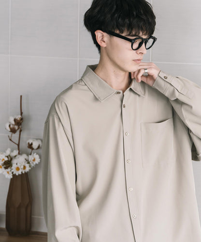 【Rocky Monroe】極簡親膚彈性標準領襯衫