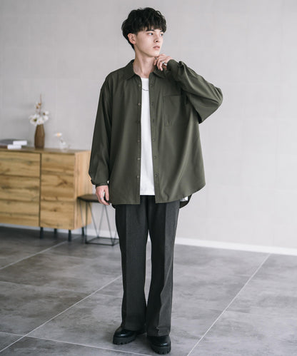 【Rocky Monroe】極簡親膚彈性標準領襯衫