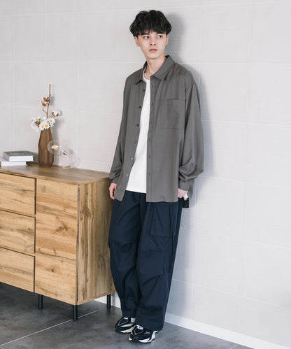 【Rocky Monroe】極簡親膚彈性標準領襯衫