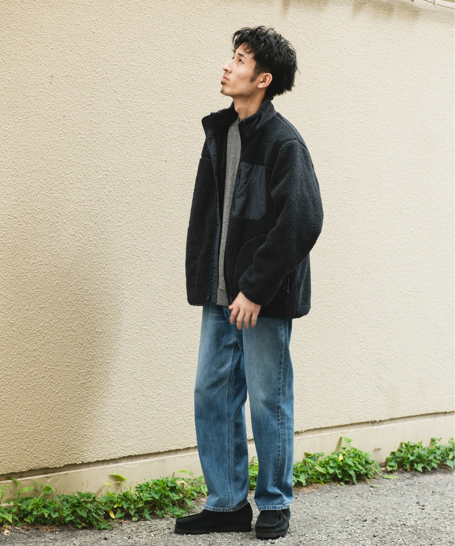 【URD】防風絨毛立領拉鍊外套