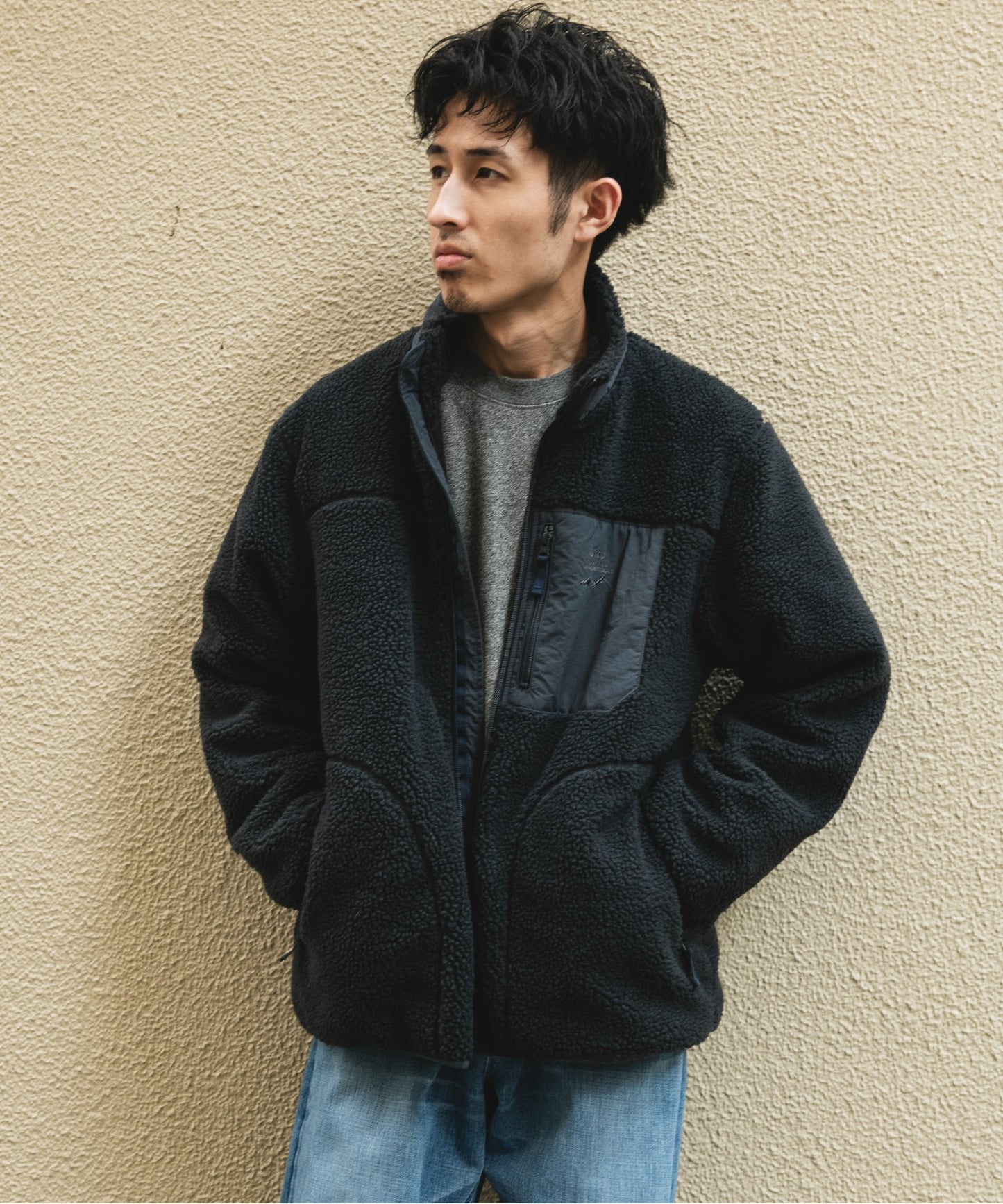 【URD】防風絨毛立領拉鍊外套