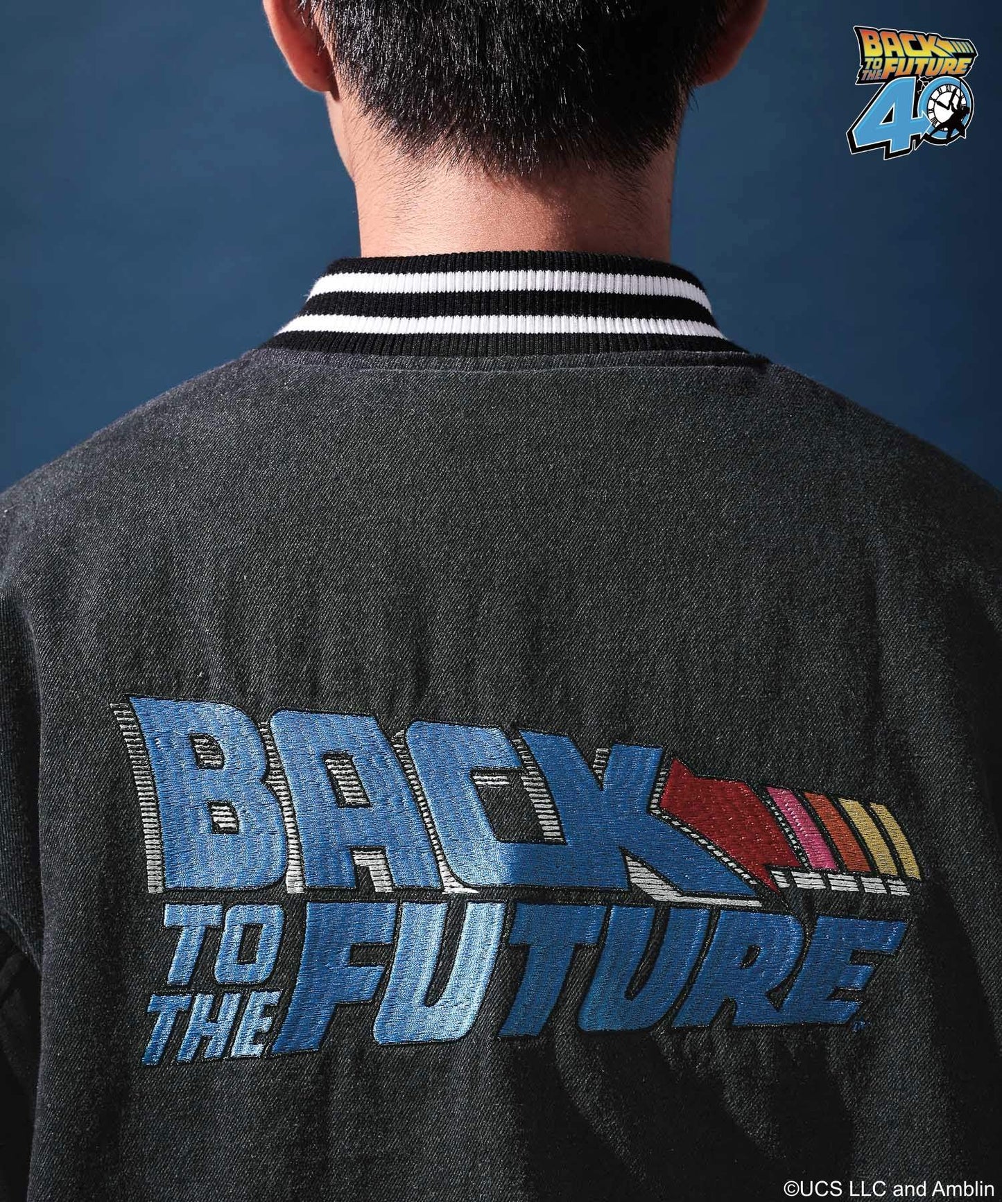 【niko and...】回到未來聯名款 刺繡棒球外套