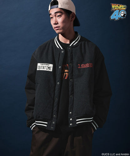 【niko and...】回到未來聯名款 刺繡棒球外套