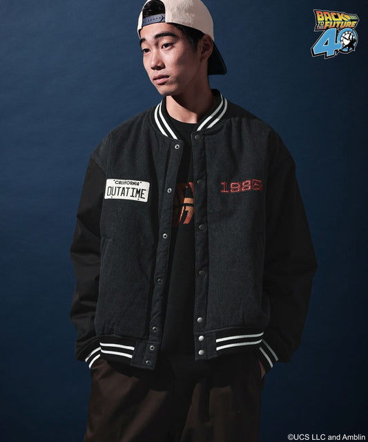 【niko and...】回到未來聯名款 刺繡棒球外套