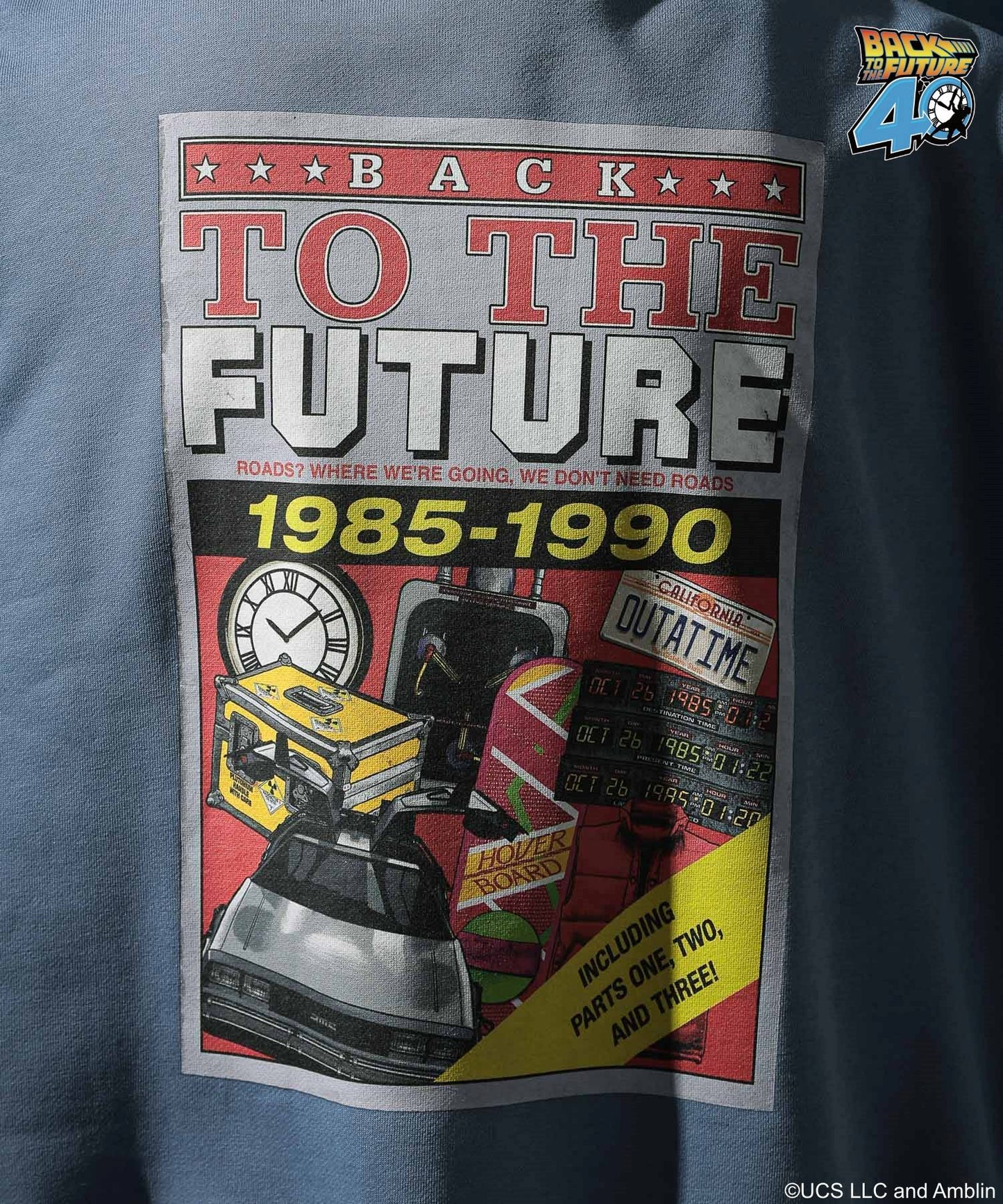 【niko and...】回到未來聯名款 長袖印花大學Ｔ