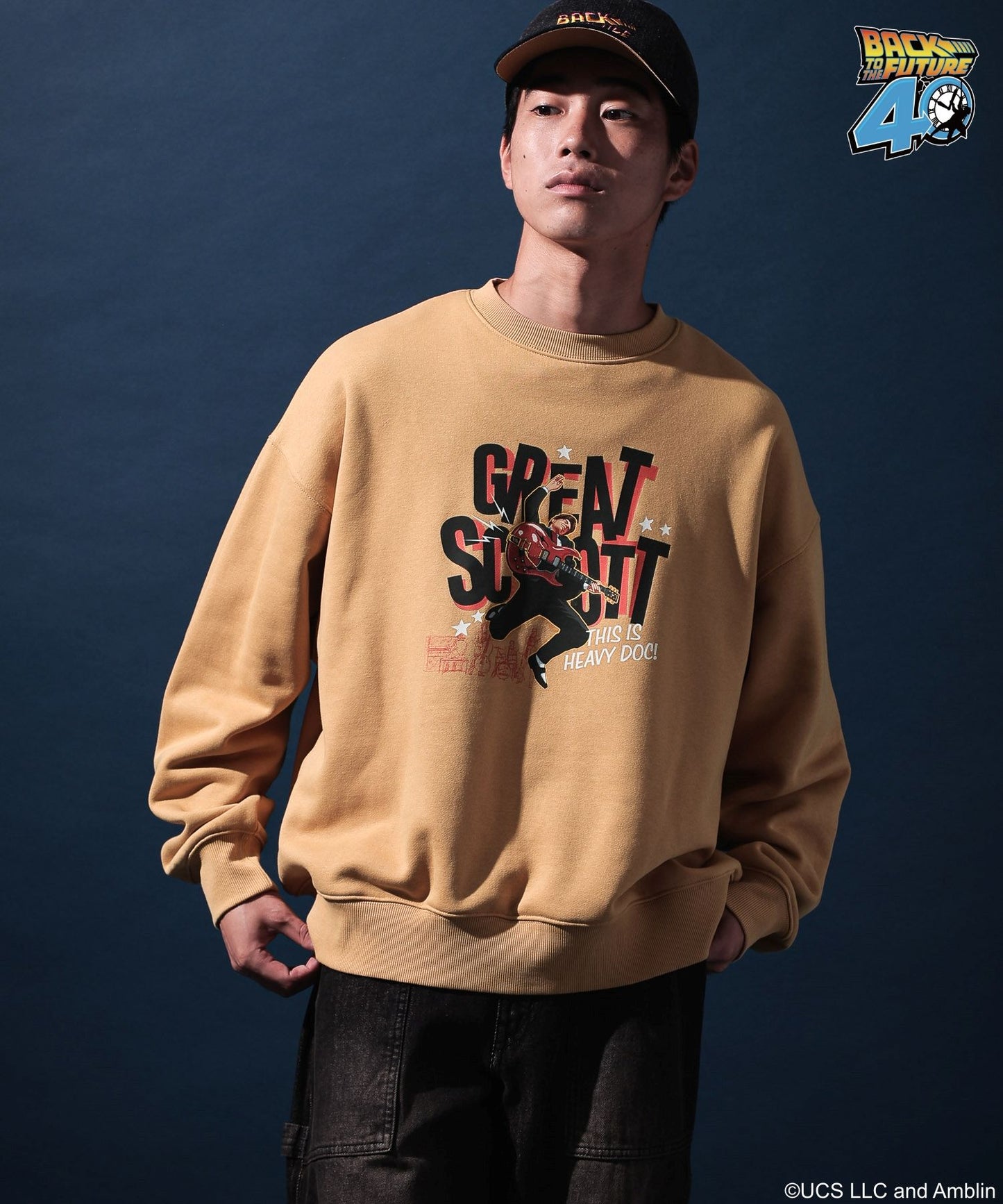 【niko and...】回到未來聯名款 長袖印花大學Ｔ