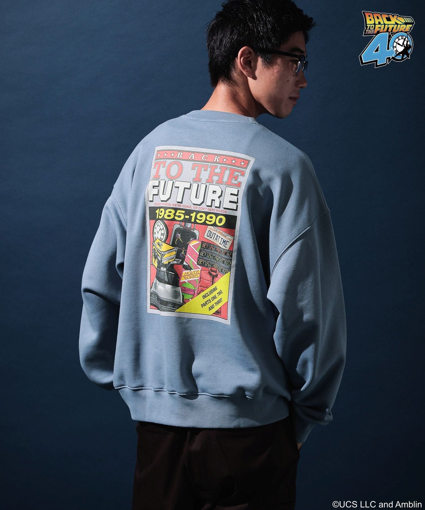 【niko and...】回到未來聯名款 長袖印花大學Ｔ