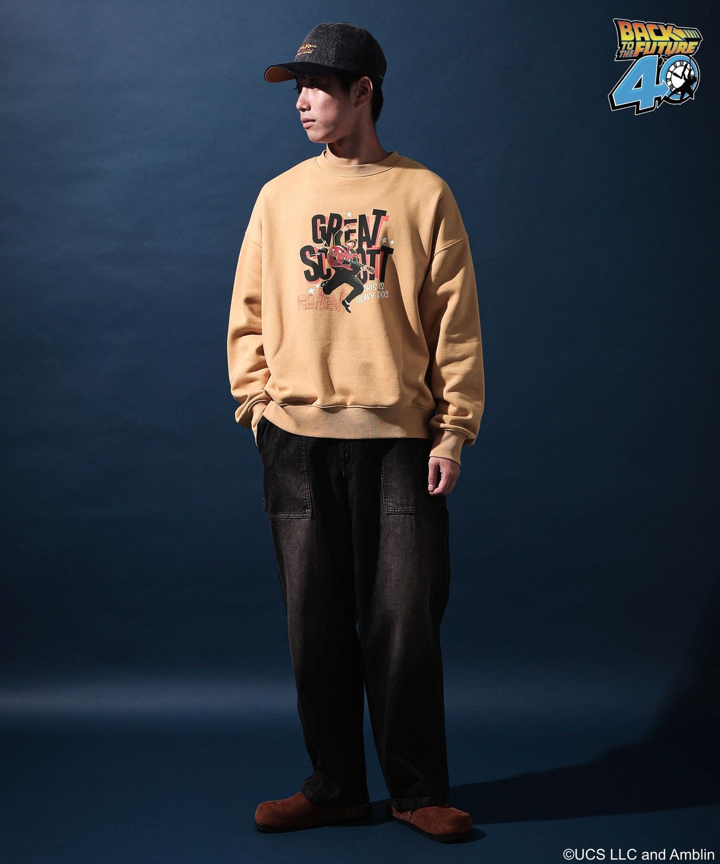 【niko and...】回到未來聯名款 長袖印花大學Ｔ