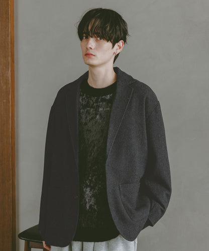 【RAGEBLUE】 質感羊毛混紡單排釦西裝外套