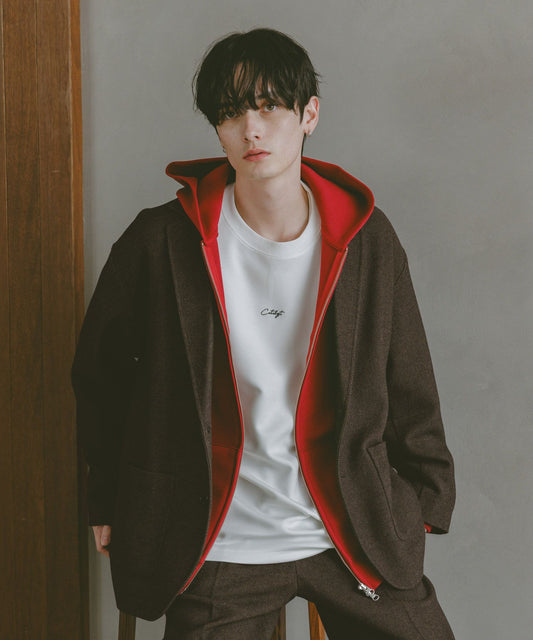 【RAGEBLUE】 質感羊毛混紡單排釦西裝外套