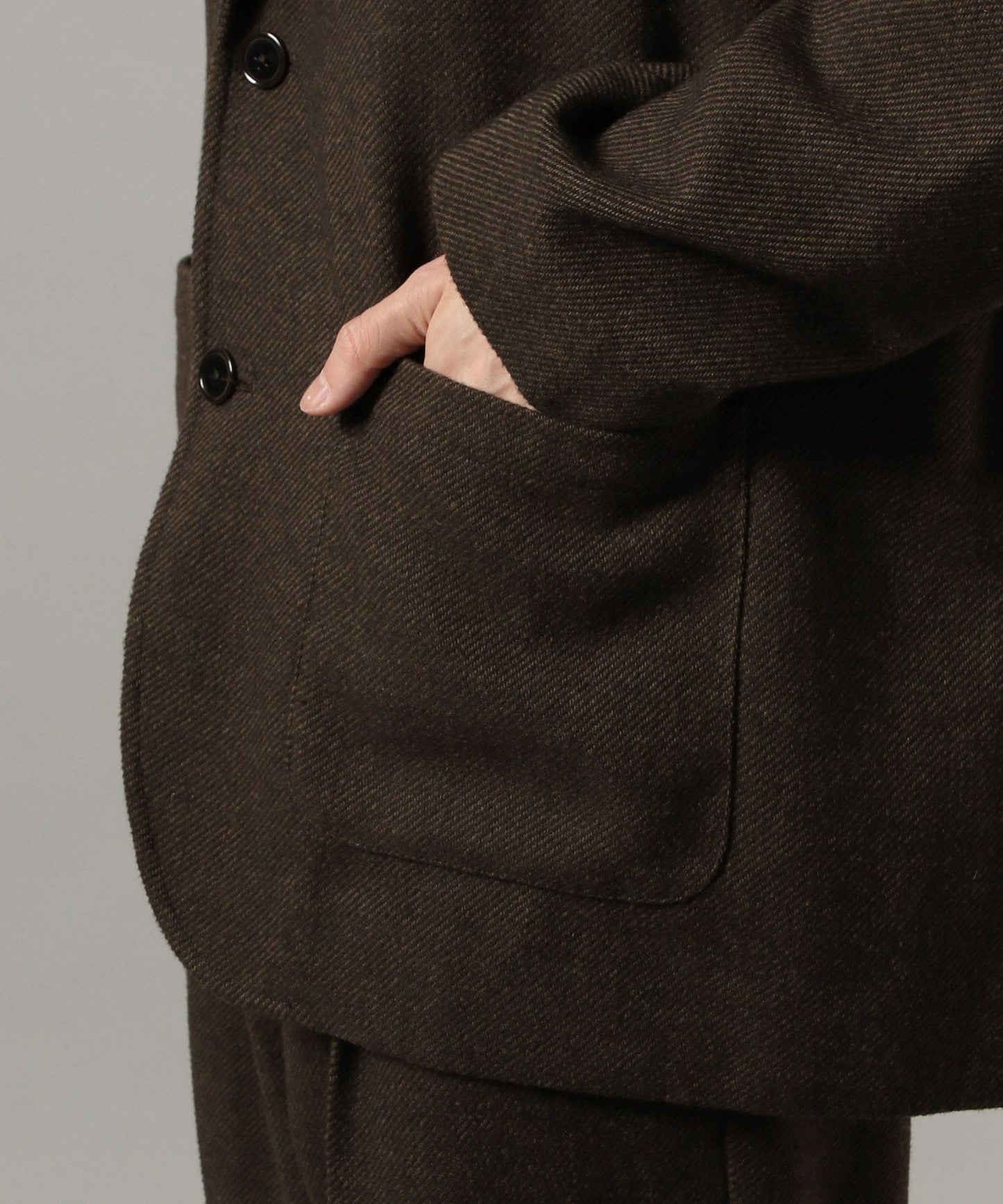 【RAGEBLUE】 質感羊毛混紡單排釦西裝外套