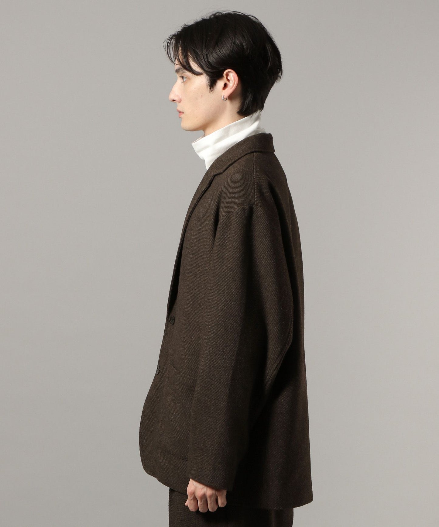 【RAGEBLUE】 質感羊毛混紡單排釦西裝外套