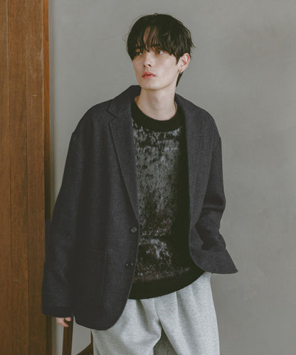 【RAGEBLUE】 質感羊毛混紡單排釦西裝外套