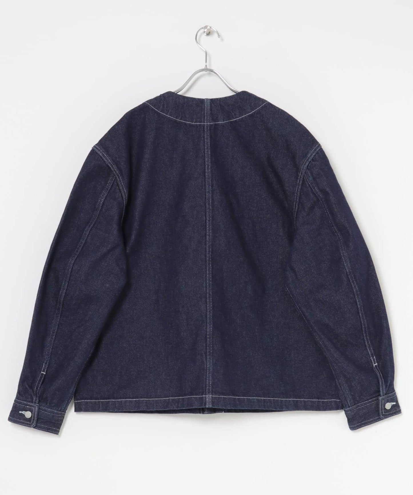 【URBAN RESEARCH DOORS】FORK&SPOON JF 丹寧無領牛仔外套 夾克