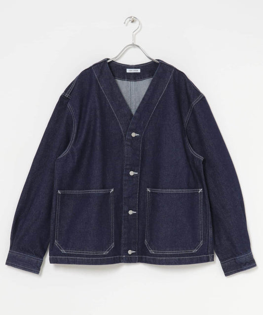 【URBAN RESEARCH DOORS】FORK&SPOON JF 丹寧無領牛仔外套 夾克