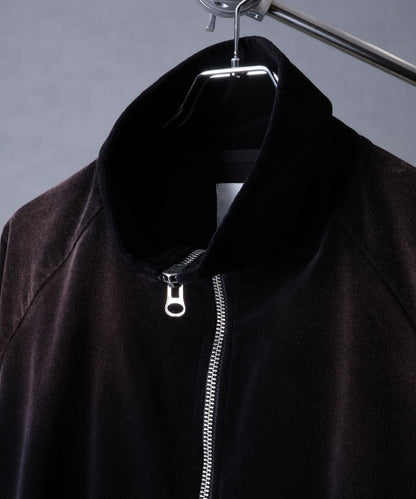 【Art re A】welise 復古天鵝絨質感寬鬆版運動夾克