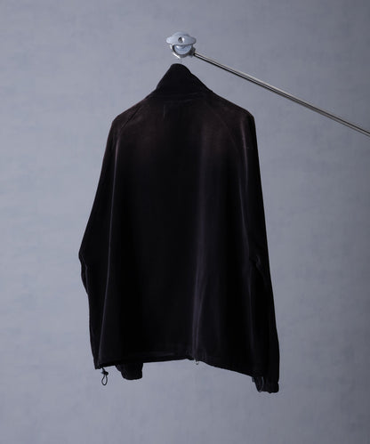 【Art re A】welise 復古天鵝絨質感寬鬆版運動夾克