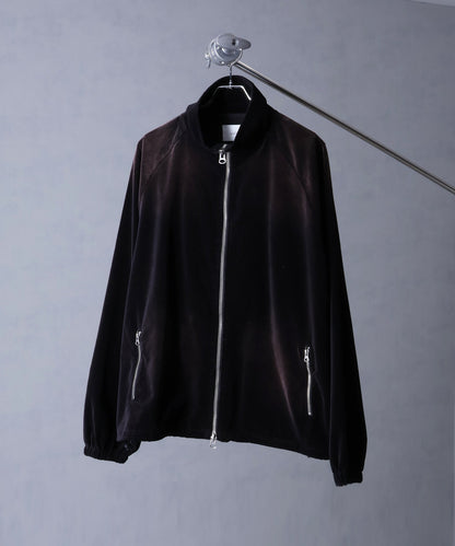 【Art re A】welise 復古天鵝絨質感寬鬆版運動夾克