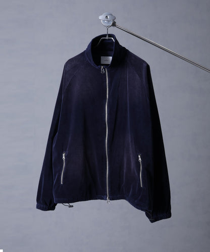 【Art re A】welise 復古天鵝絨質感寬鬆版運動夾克