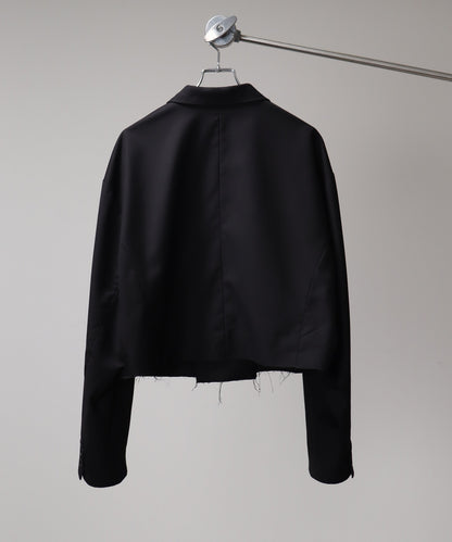 【Art re A】welise 自然毛邊仿舊短版西裝外套