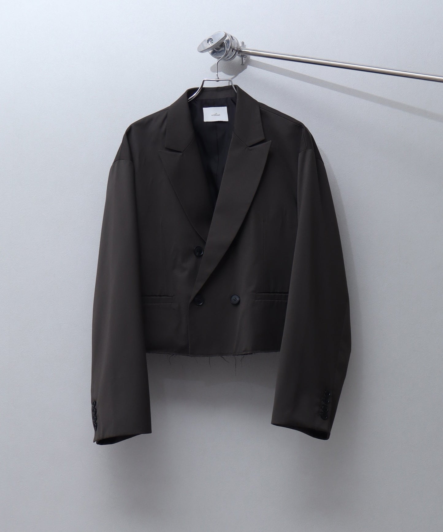 【Art re A】welise 自然毛邊仿舊短版西裝外套