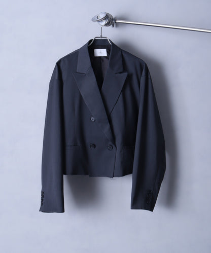 【Art re A】welise 自然毛邊仿舊短版西裝外套