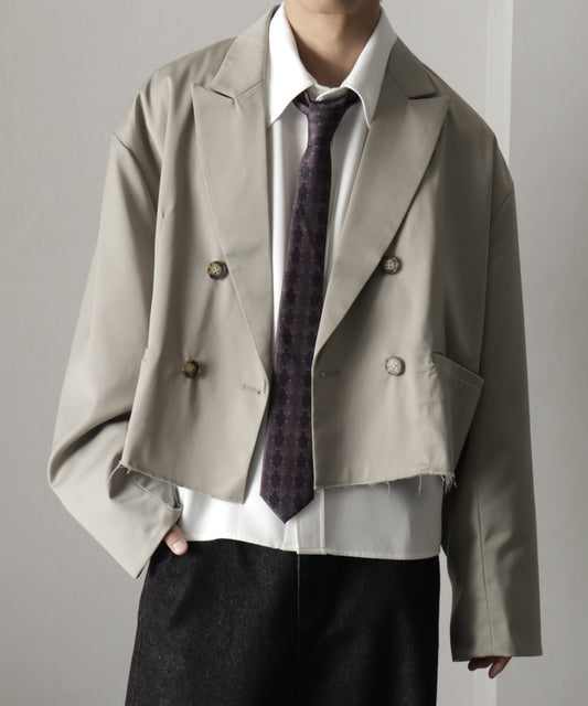 【Art re A】welise 自然毛邊仿舊短版西裝外套